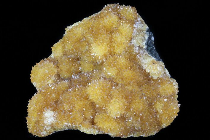 Orange Calcite Crystals On Basalt - Poland #80409